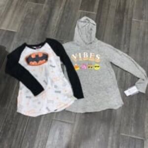 Sz Large girls halloween tops NWT